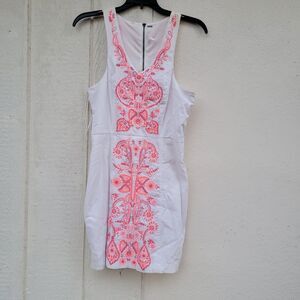 free People embroidered sleeveless sheath dress Wmns sz small